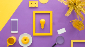 yellow-frame-on-violet-background-PNCJ6TZ
